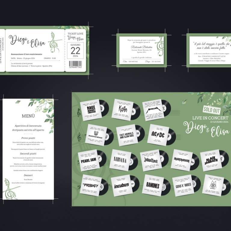 Grafiche per matrimonio